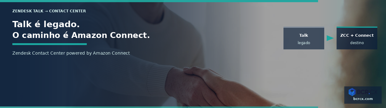 Upgrade de Zendesk Talk para Zendesk Contact Center powered by Amazon Connect — BCR.CX