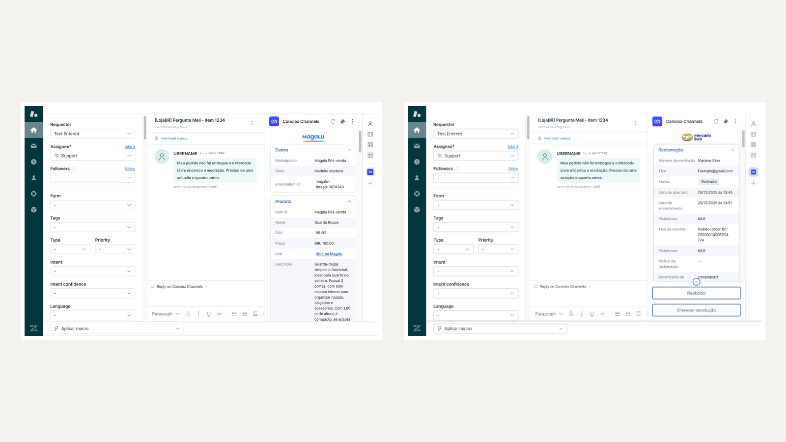 Omnichannel: marketplace, WhatsApp e loja no mesmo histórico Zendesk